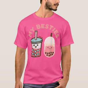 Camiseta Kawaii Bestie Boba Bebe Bubble Leche Tea Aest