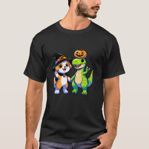 Camiseta Kawaii Bitchy Dog Pumpkin Dinosaurios Niños Aman A