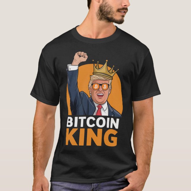 Camiseta Kawaii Bitcoin Rey Trump Cripto Tomas Bitcoin Ev (Anverso)