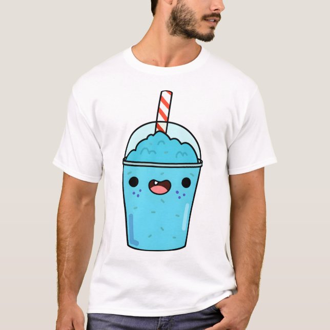 Camiseta Kawaii Blue Slushy (Anverso)