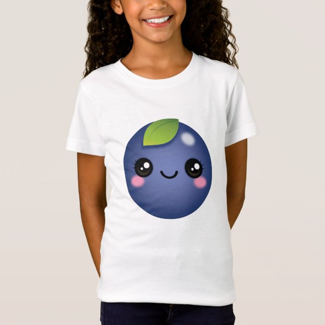 Camiseta Kawaii Blueberry T-Shirt (Anverso)