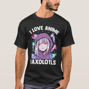 Camiseta Kawaii Blushing Otaku Chica - Amo A Anime Y Axol