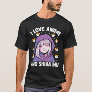Camiseta Kawaii Blushing Otaku Chica - Amo A Anime Y Shib