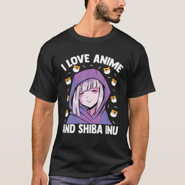 Camiseta Kawaii Blushing Otaku Chica - Amo A Anime Y Shib (Anverso)