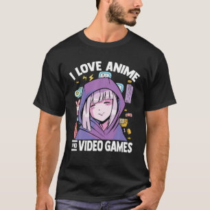 Camiseta Kawaii Blushing Otaku Chica - Me Encanta Anime Y V