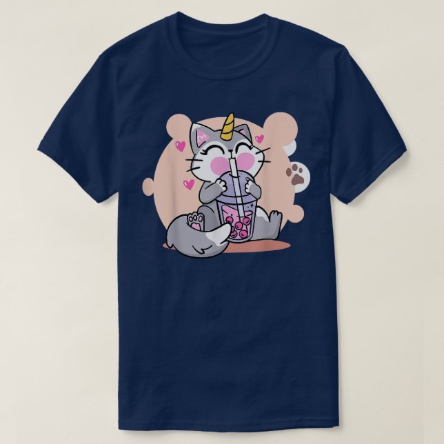 Camiseta Kawaii Boba Kawte Bubble Japanes (Diseño del anverso)