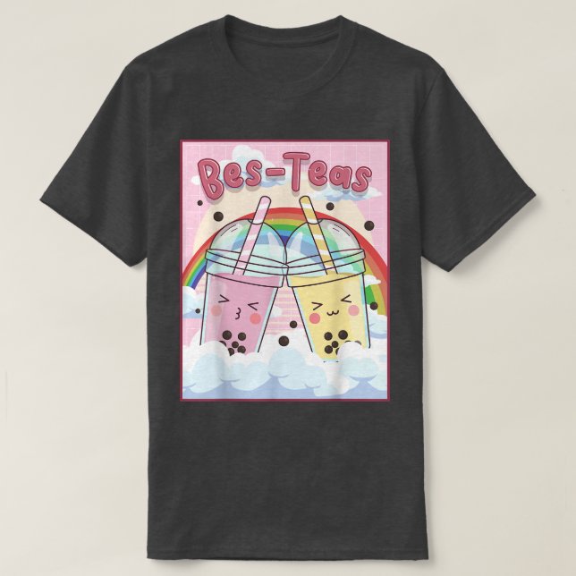 Camiseta Kawaii Boba Leche de burbujas Tea Bes Teas Estétic (Diseño del anverso)