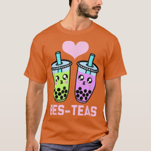 Camiseta Kawaii Boba Tea Besties Pareja Matemática Bes Teas