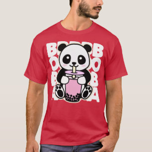 Camiseta Kawaii Boba Tea Cute Panda Kawaii Bubble Tea Drin