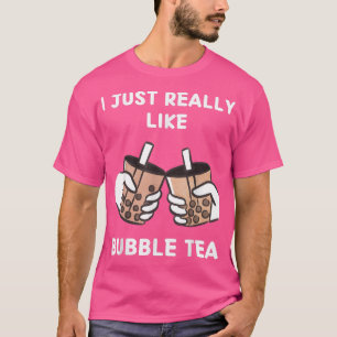 Camiseta Kawaii Boba Tea Me Gusta Mucho El Té De Burbuja