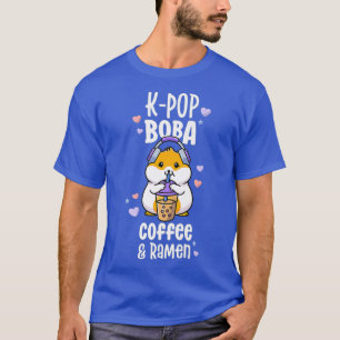 Camiseta Kawaii Boba Y Chicas De Camisas De KPop Café Ramen