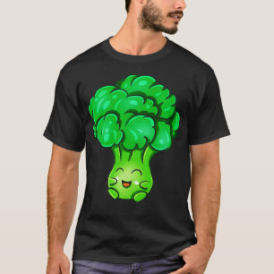 Camiseta Kawaii Broccoli Cute Vegetables Veggie Fun Aliment