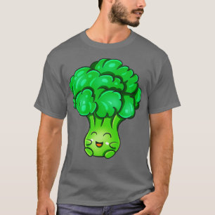 Camiseta Kawaii Broccoli Cute Vegetables Veggie Fun Aliment