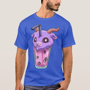 Camiseta Kawaii Bubble Tea Baphomet Funny Boba Tea 1184