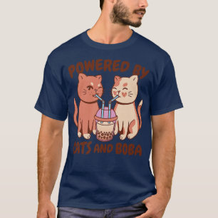 Camiseta Kawaii Bubble Tea Cats - Gracioso Boba Tea 1188