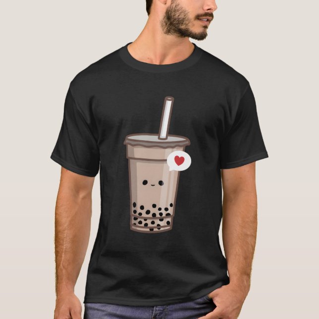 Camiseta Kawaii Bubble Tea Love Boba Tea (Anverso)