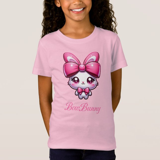 Camiseta Kawaii Bunny Coquette, BowBunny (Anverso)