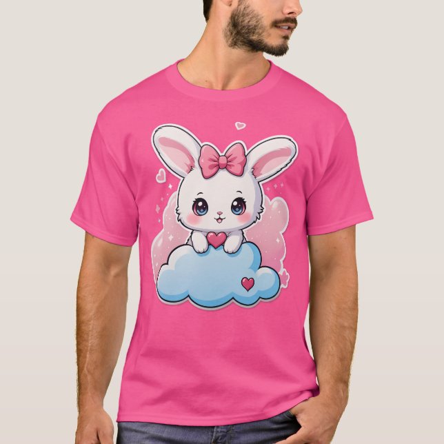Camiseta Kawaii Bunny Cute Chibi Art On (Anverso)