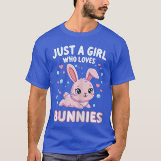 Camiseta Kawaii Bunny Just A Girl Who Loves Bunnies s for G