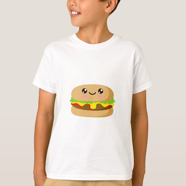 Camiseta Kawaii Burger (Anverso)