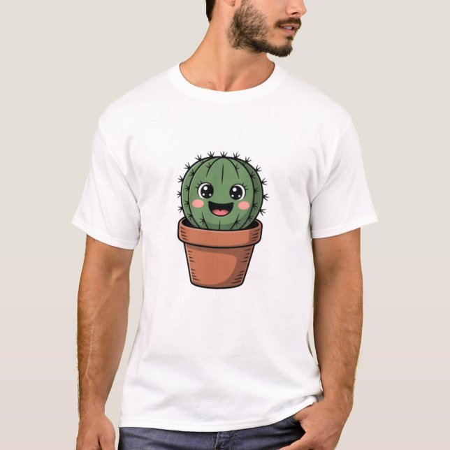 Camiseta Kawaii Cactus (Anverso)