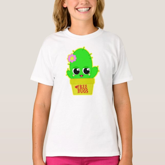 Camiseta Kawaii Cactus (Anverso)