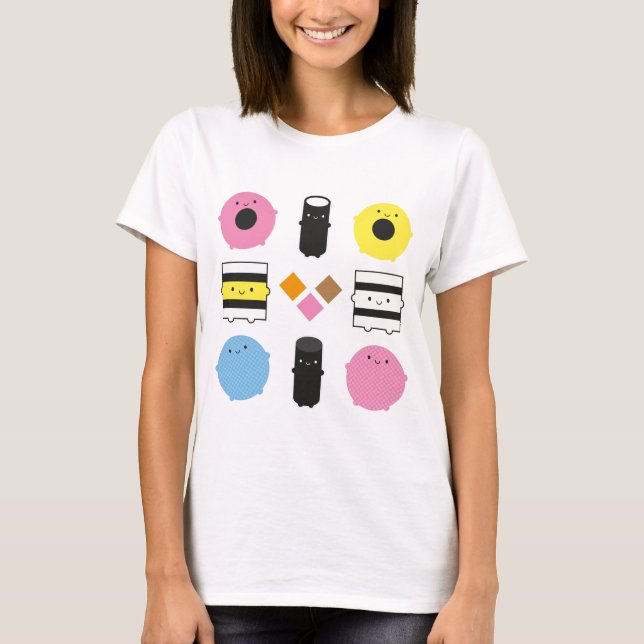 Camiseta Kawaii Candy Licorice Allanys (Anverso)