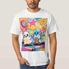 Camiseta Kawaii Candy Parade Colorido Personalizado