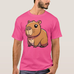 Camiseta Kawaii Capybara Cute Rodent Con Nariz Grande
