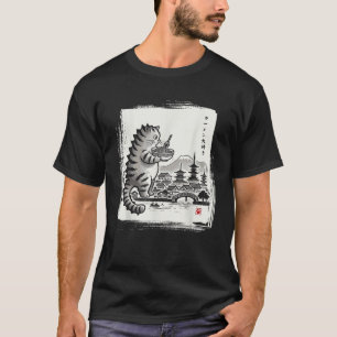 Camiseta Kawaii Cat Ramen Catzilla Japoneses Hombres Mujere