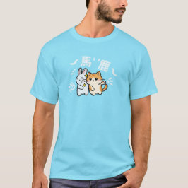 Camiseta Kawaii cat slaping baka