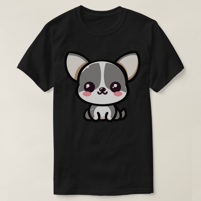 Camiseta Kawaii Chihuahua 1 (Diseño del anverso)