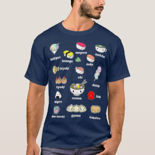 Camiseta Kawaii comida japonesa Japón ama el sushi Ramen