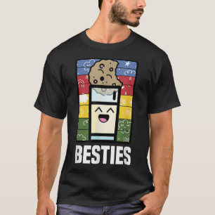 Camiseta Kawaii Cookie Y Leche Lover Food Pun Bestfriend M