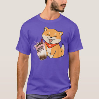 Camiseta Kawaii Corgi Loves Bubble Tea Funny Boba's Welsh D