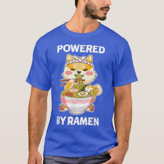 Camiseta Kawaii Corgi Ramen Cupe Papel Anime Japonés De Man