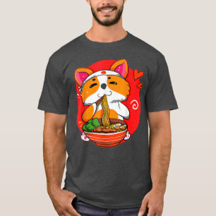 Camiseta Kawaii Corgi Ramen lindo regalo japonés de ánime d