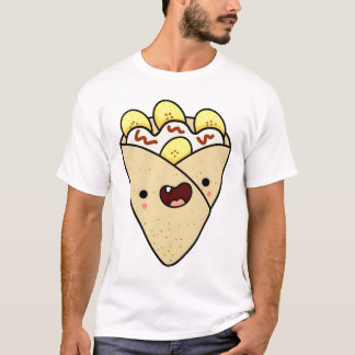 Camiseta Kawaii Crepe de Plátanos y Crema
