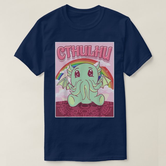 Camiseta Kawaii Cthulhu Necronomicon Monstruo Cthulhu (Diseño del anverso)