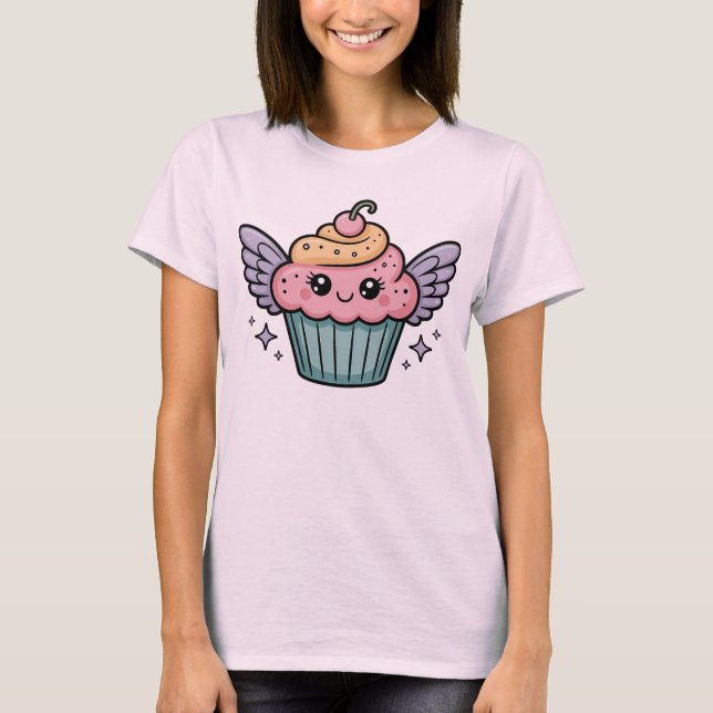 Camiseta  Kawaii Cupcake (Anverso)