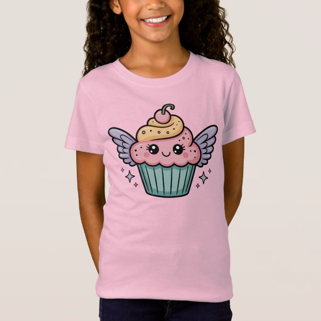 Camiseta  Kawaii Cupcake Kids (Anverso)