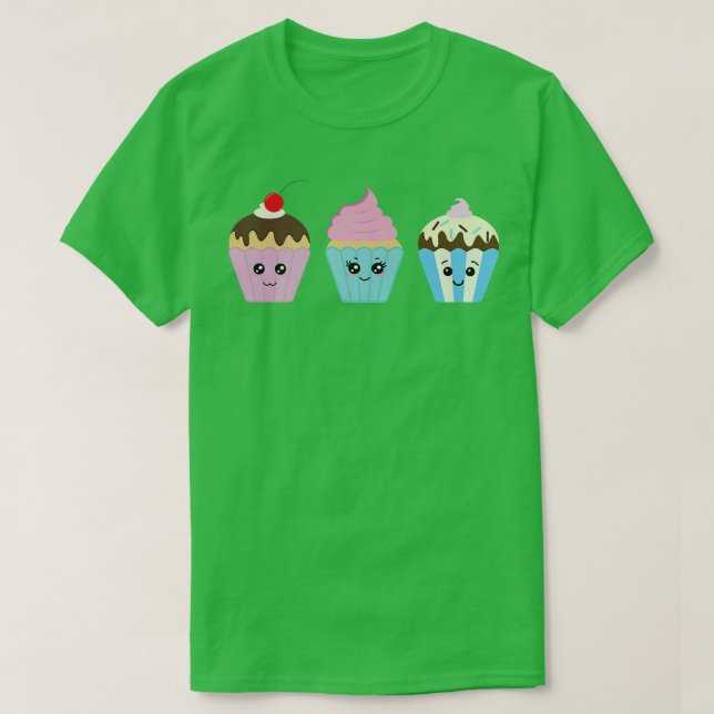 Camiseta Kawaii Cupcakes Baker Baking Muffin (Diseño del anverso)