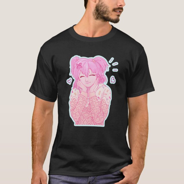 Camiseta Kawaii Cute Anime Chica (Anverso)