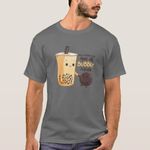 Camiseta Kawaii Cute Anime Otaku Tea Boba japonesa Bubbly I