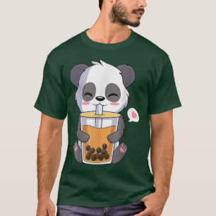 Camiseta Kawaii Cute Anime Panda Otaku Boba de burbuja japo