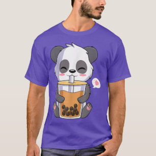 Camiseta Kawaii Cute Anime Panda Otaku Boba de burbuja japo
