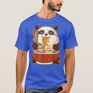 Camiseta Kawaii Cute Anime Panda Otaku Japonés Ramen Noodl