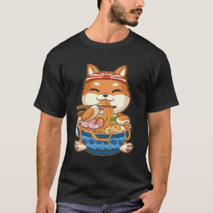 Camiseta Kawaii Cute Anime Shiba Inu Perro Otaku Ram japoné