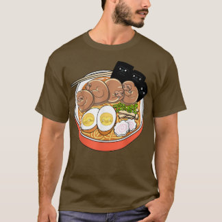 Camiseta Kawaii Cute Anime Sloth Otaku Japonés Ramen Noodl