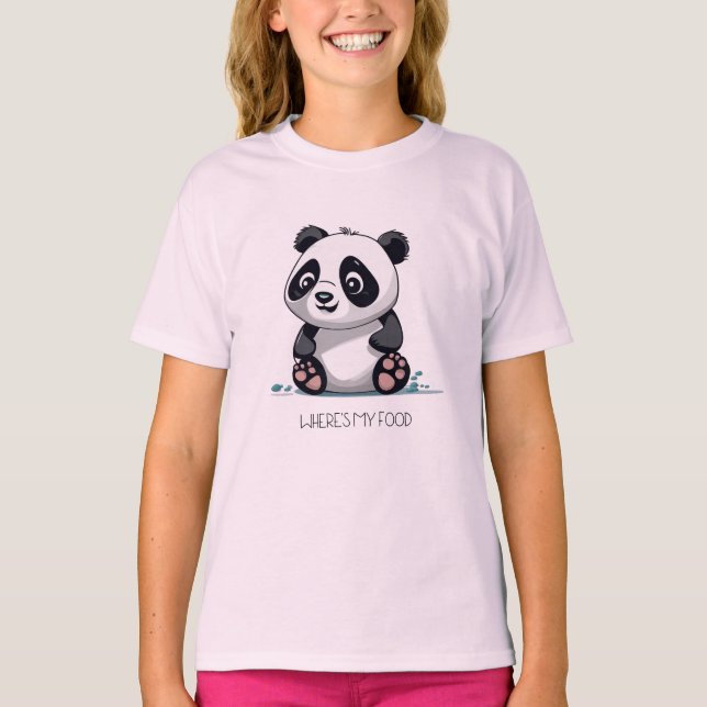 Camiseta Kawaii Cute Baby Panda Design (Anverso)